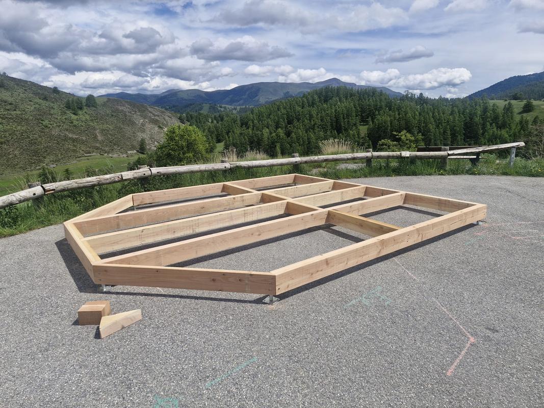 Construction des lodges — structure bois